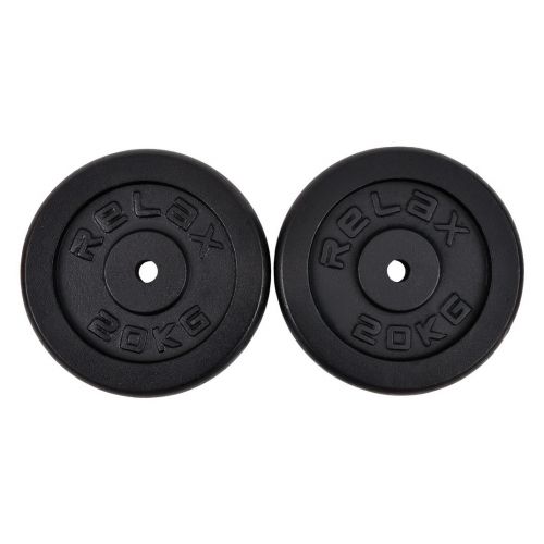 RING Tegovi 2x20kg crni standardni liveni - RX PLO1-20