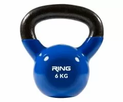 RING Kettlebell 6kg metal+vinyl RX DB2174-6 blue