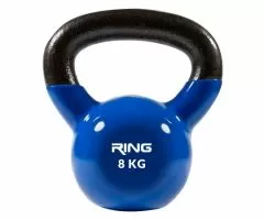 RING Kettlebell 8kg metal+vinyl RX DB2174-8 blue