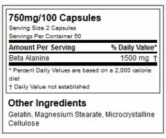Beta Alanine, 100 kap UN