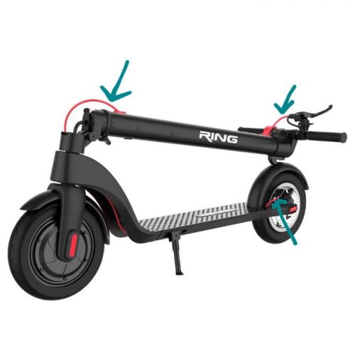 RING sajla za ručnu kočnicu crvena za električni trotinet RX8- RX 8-PAR43