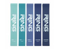 RING mini band set 5 blue (MINI BAND-SET 5 BLUE XL+L+M+H+XH)-RX MINI BAND SET 5 BLUE