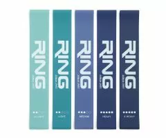 RING mini band set 5 blue (MINI BAND-SET 5 BLUE XL+L+M+H+XH)-RX MINI BAND SET 5 BLUE
