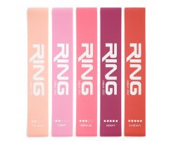 RING mini band set 5 pink (MINI BAND-SET 5 PINK XL+L+M+H+XH)-RX MINI BAND SET 5 PINK