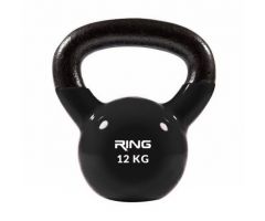 RING Kettlebell 12kg metal+vinyl RX DB2174-12 black