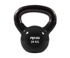 RING Kettlebell 20kg metal+vinyl RX DB2174-20 black