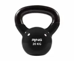 RING Kettlebell 20kg metal+vinyl RX DB2174-20 black
