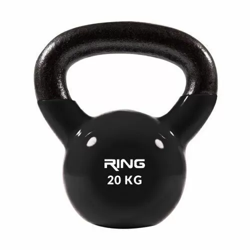 RING Kettlebell 20kg metal+vinyl RX DB2174-20 black