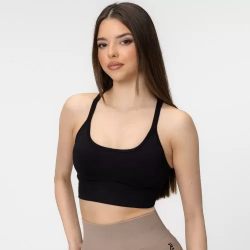 RING X-Back Top Jet Black