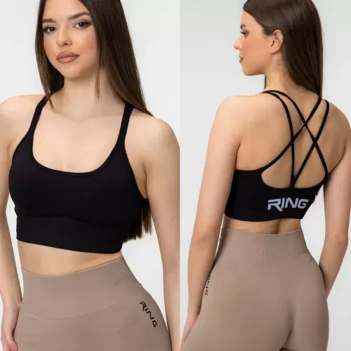 RING X-Back Top Jet Black
