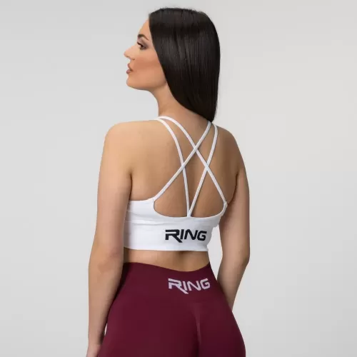 RING X-Back Top White