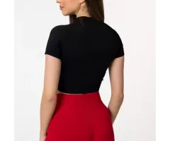 RING Active Crop Top Jet Black