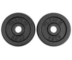 RING Tegovi 2x2.5kg crni standardni liveni - RX PLO1-2.5